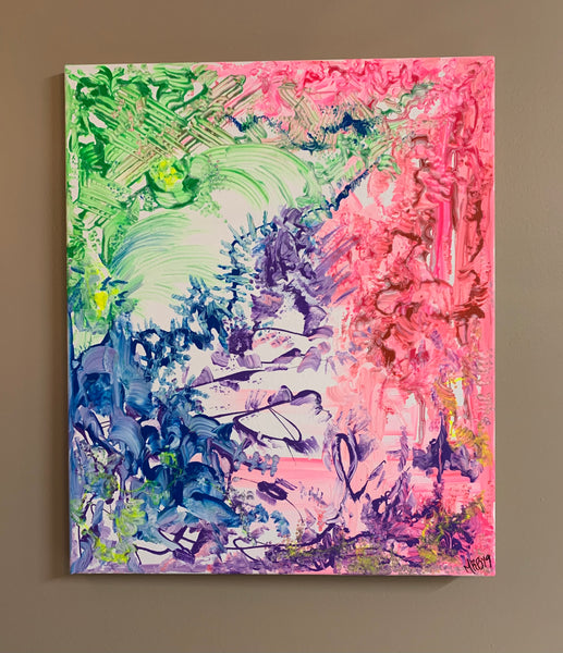 Coral feelings-Painting on canvass