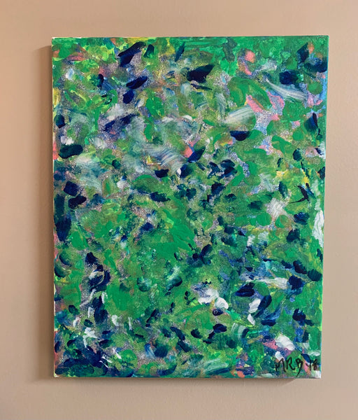 Green Depths-Painting on canvass