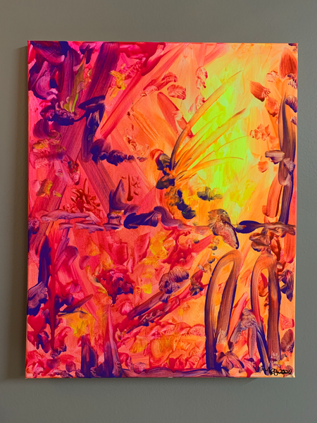 Fire Fairy-Painting on Canvas